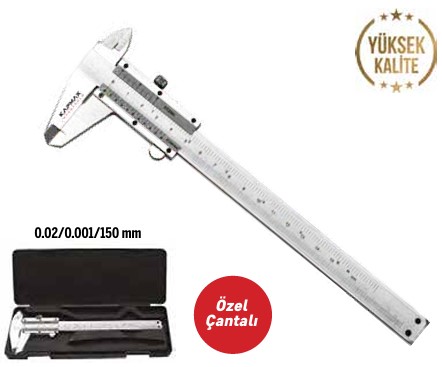 KAPMAX MEKANİK KUMPAS 150 MM 1 KOLİ:50 ADET